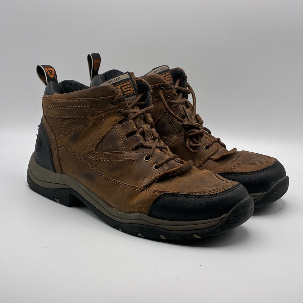 Ariat Terrain H2O Hiking Boots Mens 10D Brown Leather Waterproof 10002182
